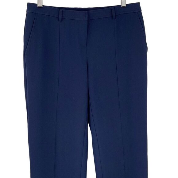 St. John Tapered Ankle Pants Business Career Office Casual Navy Blue Women 4 - Picture 2 of 7
